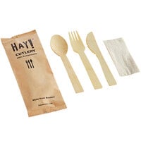 HAY! Individually Wrapped Cutlery Pack with Napkin - 100/Case