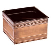 Cal-Mil 475-6-51 Copper Ice Housing with Clear Pan - 7" x 6" x 6"