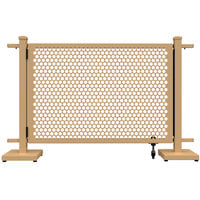 SelectSpace 56" x 10" x 34" Sand Circle Pattern Gate with Straight Stands