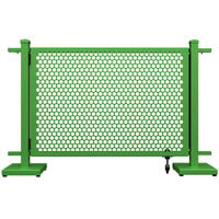 SelectSpace 56" x 10" x 34" Green Circle Pattern Gate with Straight Stands