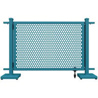 SelectSpace 56" x 10" x 34" Teal Circle Pattern Gate with Straight Stands