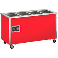 Vollrath 4-Series 36130 Signature Server® Three Well Hot Food Station Base with Stainless Steel Counter - 46" x 30"
