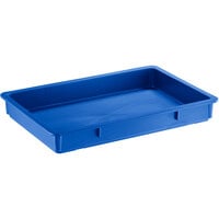 Baker's Mark 18" x 26" x 3" Blue Heavy-Duty Polypropylene Dough Proofing Box