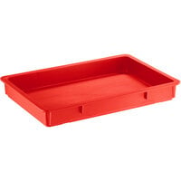 Baker's Mark 18" x 26" x 3" Red Heavy-Duty Polypropylene Dough Proofing Box