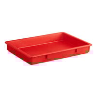 Baker's Lane 18" x 26" x 3" Red Heavy-Duty Polypropylene Dough Proofing Box