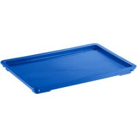 Baker's Lane 26" x 18" Blue Heavy-Duty Polypropylene Dough Proofing Box Lid