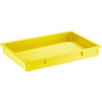 Baker's Mark 18" x 26" x 3" Yellow Heavy-Duty Polypropylene Dough Proofing Box