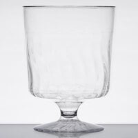 Fineline Flairware 2208 8 oz. 1-Piece Clear Plastic Wine Cup - 240/Case