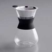Acopa 3-Cup Glass Pour Over Drip Pot with Silicone Collar