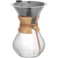 Acopa 20 oz. Glass / Copper French Coffee Press