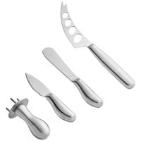 Acopa 4-Piece Stainless Steel Cheese Knife and Button Clincher Set