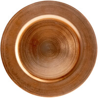 Tabletop Classics by Walco TRC-6651 13 inch Copper Round Plastic Charger Plate