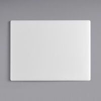Choice 20 inch x 15 inch x 1/2 inch White Polyethylene Cutting Board