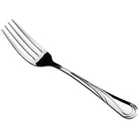 Acopa Swirl 7 5/8 inch 18/8 Stainless Steel Extra Heavy Weight Dinner Fork - 12/Case