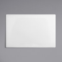 Choice 18 inch x 12 inch x 3/4 inch White Polyethylene Cutting Board