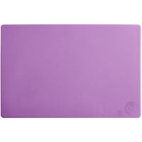 Choice 18 inch x 12 inch x 1/2 inch Purple Polyethylene Cutting Board