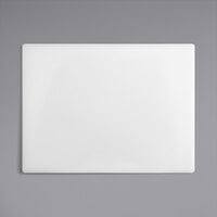 Choice 24 inch x 18 inch x 3/4 inch White Polyethylene Cutting Board