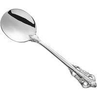Acopa Ophelia 6 1/4 inch 18/10 Stainless Steel Extra Heavy Weight Bouillon Spoon - 12/Case