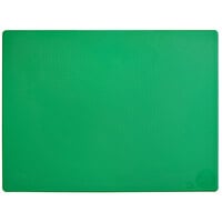 Choice 20 inch x 15 inch x 1/2 inch Green Polyethylene Cutting Board