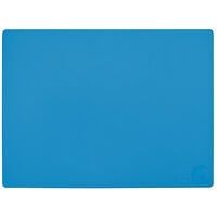 Choice 20 inch x 15 inch x 1/2 inch Blue Polyethylene Cutting Board