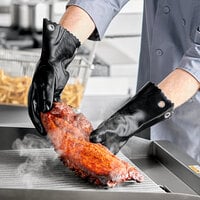 Mr. Bar-B-Q 12 inch Insulated Rubber Oven / Grill Gloves 40111Y - 2/Pair
