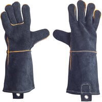 Mr. Bar-B-Q 16 inch Leather Oven / Grill Gloves 40113Y - 2/Pair