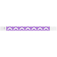 Carnival King Light Purple Arrows Up Disposable Tyvek® Wristband 3/4 inch x 10 inch - 500/Bag