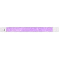 Carnival King Light Purple Disposable Tyvek® Wristband 3/4 inch x 10 inch - 500/Bag