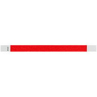 Carnival King Tomato Red Disposable Tyvek® Wristband 3/4" x 10" - 500/Bag