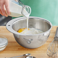 Choice 1.2 Qt. (6 cups) Stainless Steel Measuring Bowl