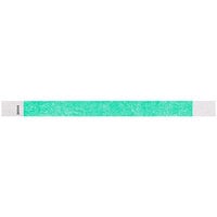 Carnival King Aqua Disposable Tyvek® Customizable Wristband 3/4" x 10" - 500/Bag