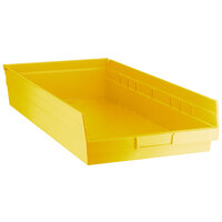Regency Yellow Shelf Bin, 23 5/8" x 11 1/8" x 4" - 6/Case