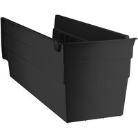 Black Shelf Bin, 11 5/8 inch x 4 1/8 inch x 4 inch
