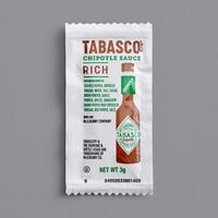 TABASCO® Chipotle Hot Sauce Portion Packet 3 Gram - 200/Case