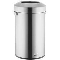 Rubbermaid Refine 2147583 16 Gallon Stainless Steel Round Waste Container