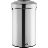 Rubbermaid Refine 2147584 23 Gallon Stainless Steel Round Waste Container