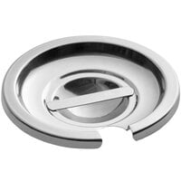 Choice 2.5 Qt. Notched Stainless Steel Vegetable Inset Cover