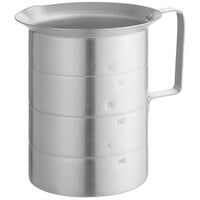 Choice 4 Qt. Aluminum Measuring Cup with Handle and Pour Lip