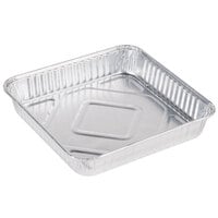 Durable Packaging 1155-35 8" Square Foil Cake Pan - 25/Pack