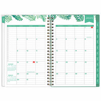 Blue Sky 137362 Day Designer 5 inch x 8 inch July 2021 - December 2022 Palms Weekly / Monthly Planner