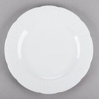 Tuxton CHA-104 Chicago 10 1/2" Bright White China Plate - 12/Case
