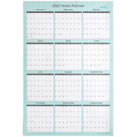 Blue Sky 100031 Picadilly 36 inch x 24 inch January 2022 - December 2022 Horizontal / Vertical Laminated Calendar