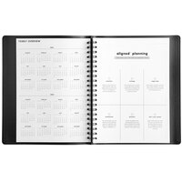Blue Sky 123844 Aligned 8 inch x 11 inch January 2022- December 2022 Black 4-Person Appointment Planner