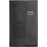 Blue Sky 123855 Aligned 3 3/4 inch x 6 inch January 2022 - December 2022 Black Weekly Mini Planner