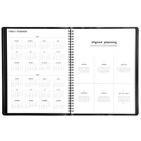 Blue Sky 123846 Aligned 8 1/4 inch x 11 inch January 2022 - December 2022 Black Weekly Appointment Planner