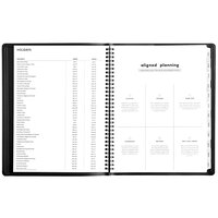Blue Sky 123845 Aligned 8 1/4 inch x 11 inch January 2022- December 2022 Black Weekly / Monthly Appointment Planner