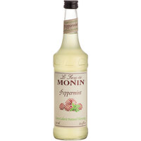 Monin 750 mL Zero Calorie Natural Peppermint Flavoring Syrup