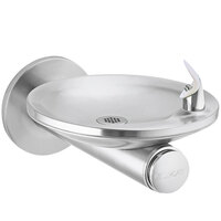 Elkay EDFPBV114C SwirlFlo Stainless Steel Wall Mount Non-Refrigerated Non-Filtered Vandal-Resistant Compact Drinking Fountain with Splash-Resistant Oval Basin