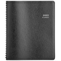 Blue Sky 123850 Aligned 7 inch x 8 3/4 inch July 2021 - December 2022 Black Weekly / Monthly Planner