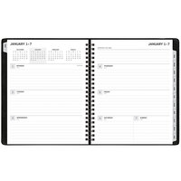 Blue Sky 123850 Aligned 7 inch x 8 3/4 inch July 2022 - December 2023 Black Weekly / Monthly Planner